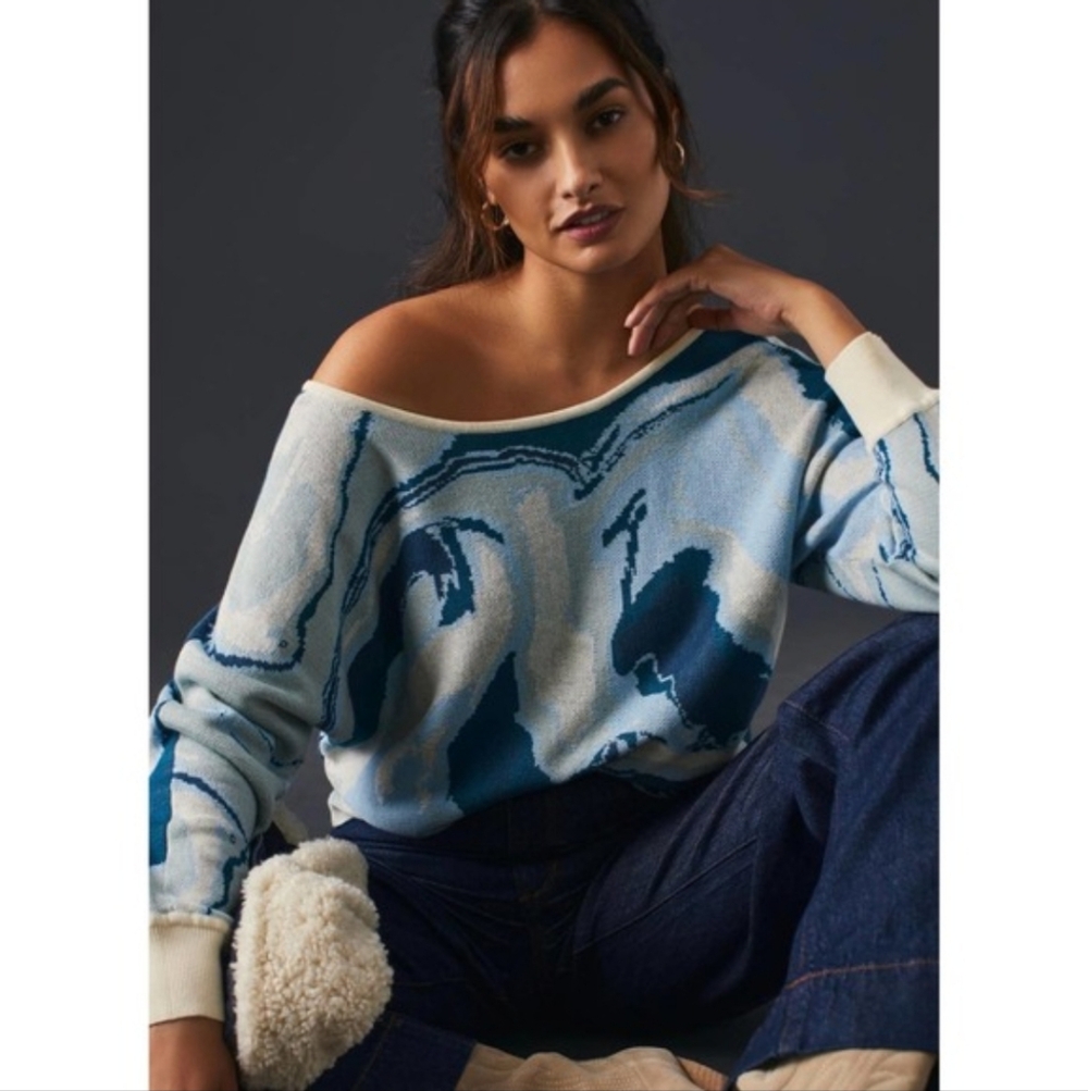 NWT Daily Practice Anthropologie Hazy Daze Sweater size XL